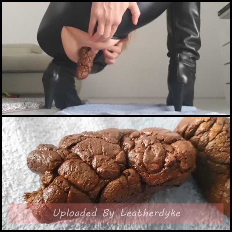 Catsuit Aroused Poop with Love to Shit Girls - scat porn, huge turds | Full HD 1080p | April 7, 2018