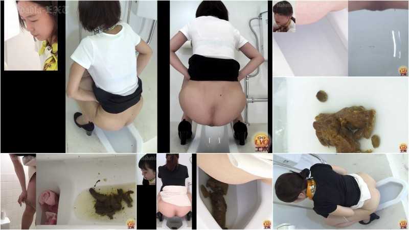 EE-105 [#2] | Beauty salon coworkes pooping on toilet. 5 camera angles view.