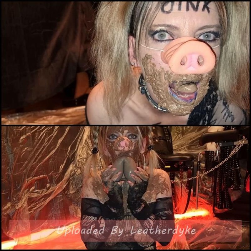 Extreme shit and puke swallowing - Extreme scat pig with SlutOrgasma